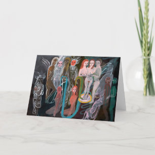 Swimming in the Spirit World greecard Kaart