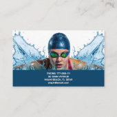 Swimming Instructor Visitekaartje (Achterkant)