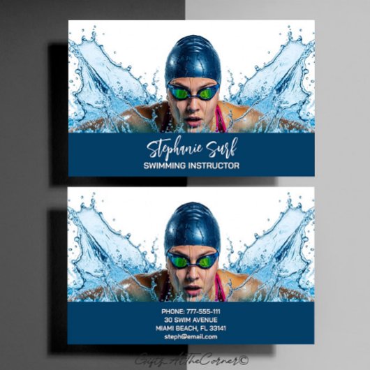 Swimming Instructor Visitekaartje
