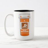 Swimming Is My Drug Tweekleurige Koffiemok (Links)