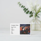 Swimming Koi Visitekaartje (Staand voorkant)