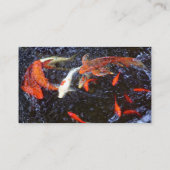 Swimming Koi Visitekaartje (Achterkant)
