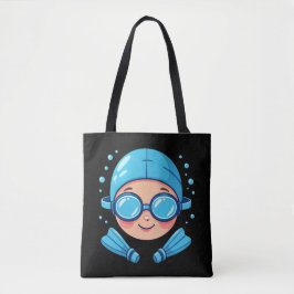 Swimming lovers after school activity club tote bag