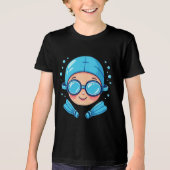 Swimming lovers after school activity club Tri-Blend shirt (Voorkant)