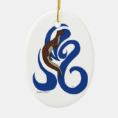 Swimming Otter Ornament (Voorkant)