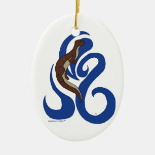 Swimming Otter Ornament