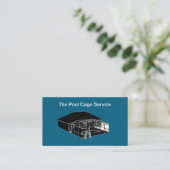 Swimming Pool Cage Theme Business Cards Visitekaartje (Staand voorkant)