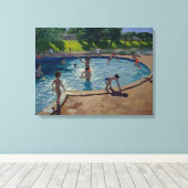 Swimming Pool Canvas Afdruk (Insitu (Houten vloer))
