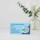 Swimming Pool Cleaning Modern  Visitekaartje (Staand voorkant)