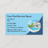 Swimming Pool Cleaning Modern  Visitekaartje (Voorkant)
