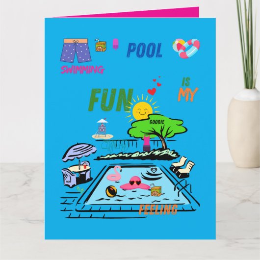 Swimming Pool Fun Kaart (Voorkant)