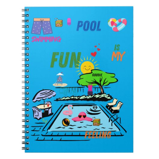 Swimming Pool Fun Notitieboek (Voorkant)