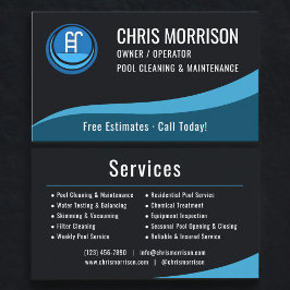 Swimming Pool Maintenance Service  Visitekaartje