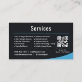  Swimming Pool Service QR Code Professional Visitekaartje (Achterkant)