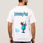 Swimming Pool T-Shirt – Retro Tropical Cocktail (Achterkant)