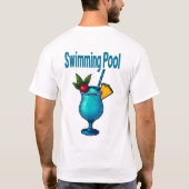 Swimming Pool T-Shirt – Retro Tropical Cocktail (Achterkant)
