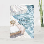 Swimming Pool Thinking of You Kaart (Voorkant)
