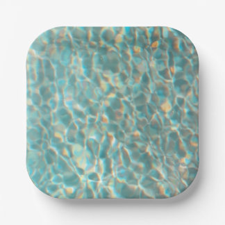 Swimming Pool Water Print Paper Bowl Papieren Bordje