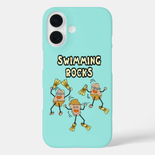 Swimming Rocks iPhone 16 Hoesje