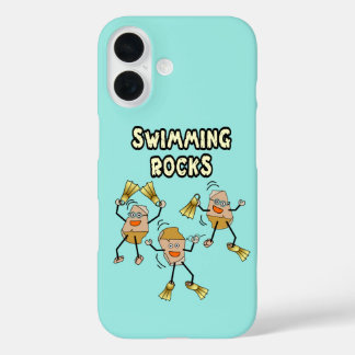 Swimming Rocks iPhone 16 Hoesje