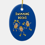 Swimming Rocks Keramisch Ornament (Voorkant)