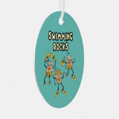 Swimming Rocks Metalen Ornament (Voorkant Rechts)