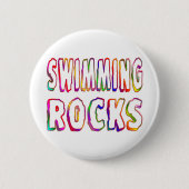 Swimming Rocks Ronde Button 5,7 Cm (Voorkant)