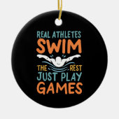 Swimming Saying Keramisch Ornament (Voorkant)