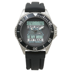 SWimming Swim Gift Horloge