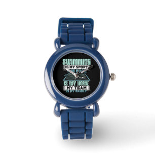 SWimming Swim Gift Horloge
