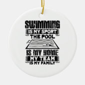 SWimming Swim Gift Keramisch Ornament (Voorkant)