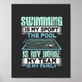 SWimming Swim Gift Poster (Voorkant)