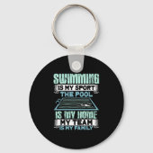SWimming Swim Gift Sleutelhanger (Voorkant)