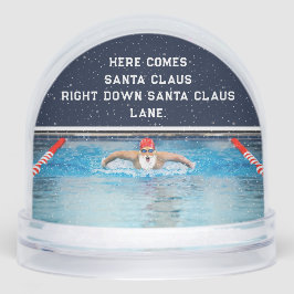 Swimming Swimmer Christmas Holiday Gift Snow Globe Sneeuwbol