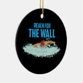 Swimming Swimmer Swimming Trainer Keramisch Ornament (Rechts)