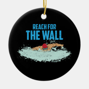 Swimming Swimmer Swimming Trainer Keramisch Ornament