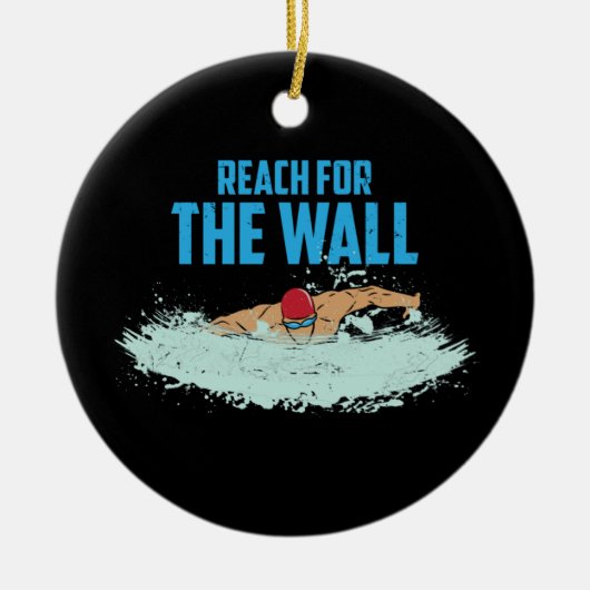 Swimming Swimmer Swimming Trainer Keramisch Ornament (Voorkant)