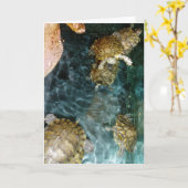 "Swimming Turtles" - Hartelijk dank voor uw kaart (Gele Bloem)