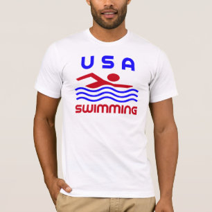 SWIMMING UIT DE VS T-SHIRT