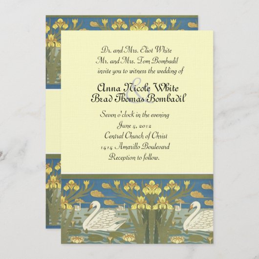 Swimming Weddenschap Kaart (Voorkant / Achterkant)