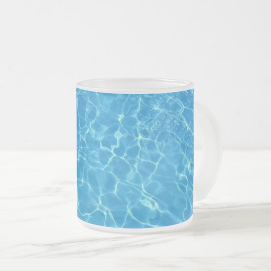 "SwimmingPool" Matglas Koffiemok (Voorkant rechts)