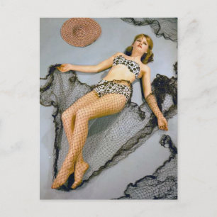Swimsuit model  foto briefkaart