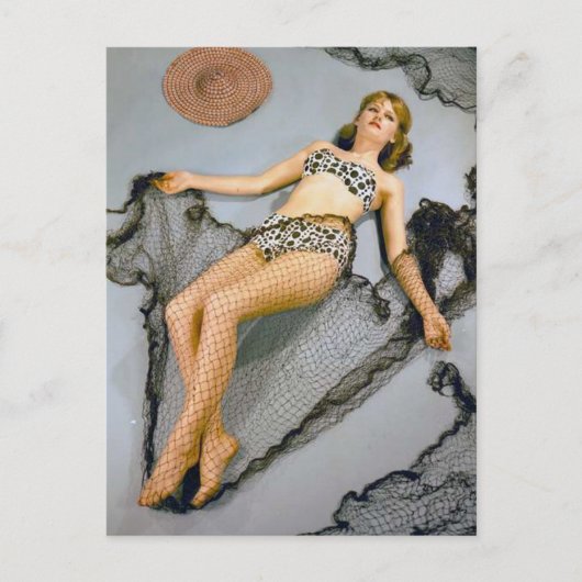 Swimsuit model  foto briefkaart (Voorkant)