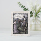 Swinburne "An Old Gezegde" Victoriaans Briefkaart (Staand voorkant)