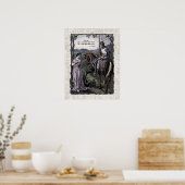 Swinburne "An Old Gezegde" Victoriaans gedicht art Poster (Keuken)