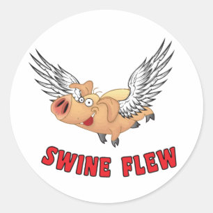 SWINE-FLEW.ai Ronde Sticker