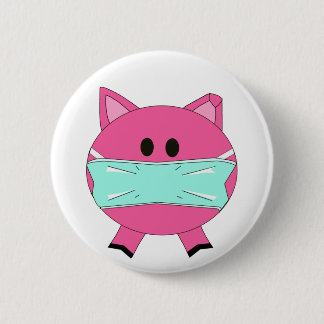 Swine Flu Badge Ronde Button 5,7 Cm