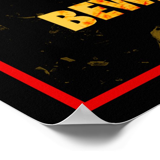 SWINE FLU - Let op de pandemie! Poster (Hoek)