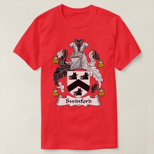 Swinford Coat of Arms Family Crest T-shirt (Design voorkant)
