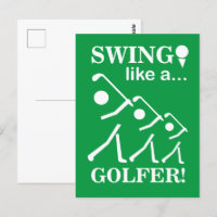 Swing als een golfer golf